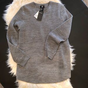 Men’s Gray H&M Wool blend Waffle Sweater size S